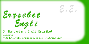 erzsebet engli business card